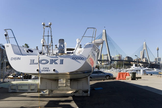 Loki, Reichel/Pugh60 out of the water before being transported by truck to Adelaide and then shipped to Europe - ©  Andrea Francolini Photography http://www.afrancolini.com/